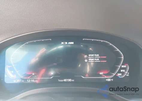 2022 BMW X3 M из США, поврежденный, VIN 5YM13EC00N9J44677